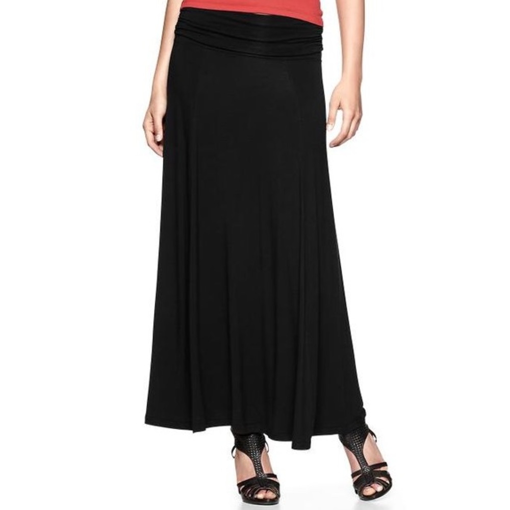 Black Knit Maxi/Midi Skirt